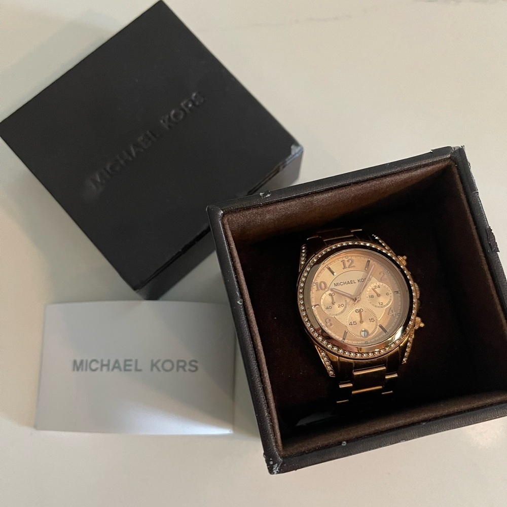 Michael Kors Women's Ritz Rose Gold Watch